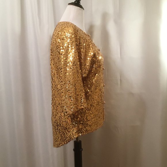 Fancy Sequined Blouse                    FREE SHIPPING - Picture 5 of 10